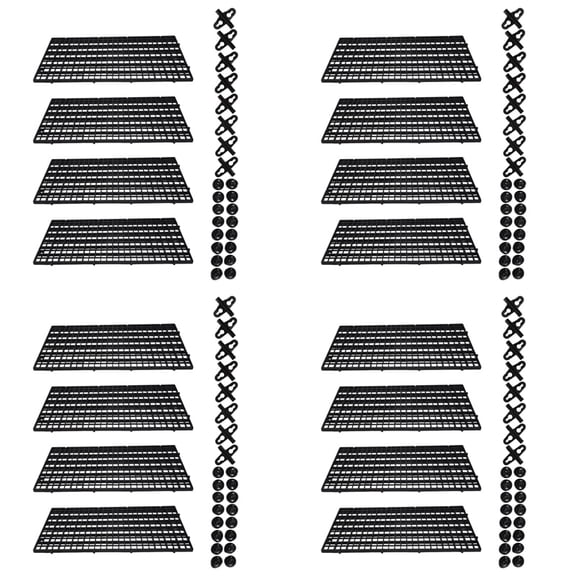 16X Aquarium Divider Tray Plastic Mesh Aquarium Egg Box Light Diffuser, Fish Tank Divider Filter Bottom Isolation