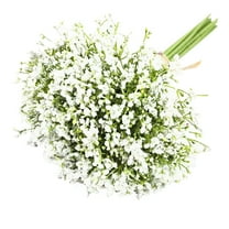 Artificial Flowers - Household Imitation - Artificial 16Pcs Babys Breath Artificial Flowers for Decoration Gypsophila Bouquet for Flower Arrangement Light White