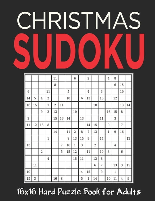 16X16 Christmas Sudoku : Stocking Stuffers For Men, Kids And Women ...