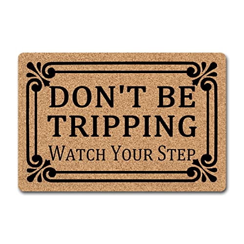 Watch Your Step Rug 16X24 InchFunny Doormats Don't Be Tripping Watch Your Step Indoor Floor ...