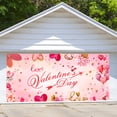 thumbnail image 1 of 16X7 ft Happy Valentine's Day Garage Door Cover Decoration Background Blush Pink Pastel Love Balloon Sweetheart Bridal Shower Party Supplies Banner Photography Background Banner Cover, 1 of 5