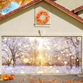 thumbnail image 1 of 16X7 ft Winter Snow Scene Wonderland Garage Door Background Falling Snowflake Warm Sunlight Bokeh Glitter Dots Photography Backdrop Adult Kids Winter Scenery Christmas New Year Decor Banner Cover, 1 of 5