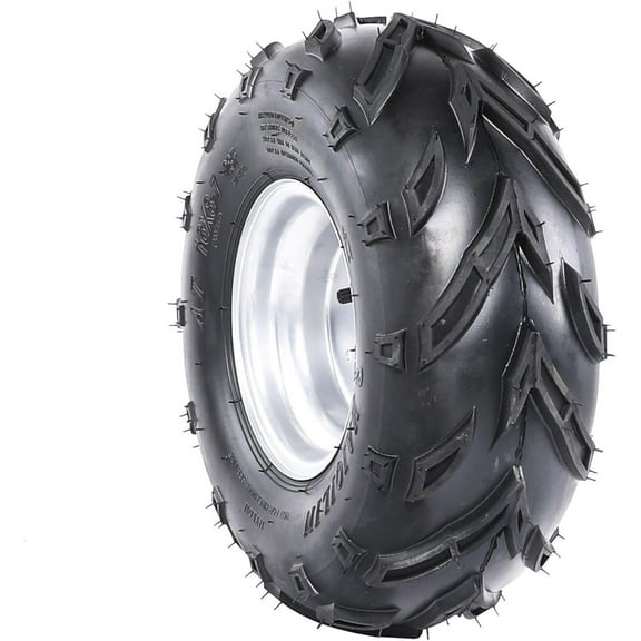 16X8-7 ATV Tire and Rim Tubeless | Front or Rear Tires with Rims for Go Kart UTV Quad Bike Buggy Utility Vehicles