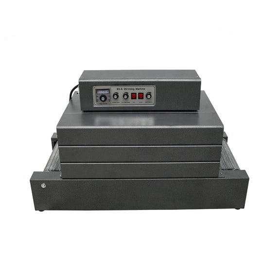 16X8inch Heat Shrink Tunnel Packaging Sealing Machine Thermal Shrink Wrap Machine Automatic PVC/POF Shrink Film Sealer 220V Mesh Type