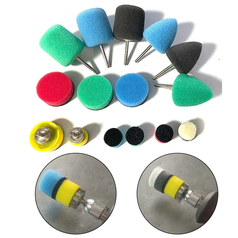 16XPolishing Buffing Pads Sponge Pads Detail Polisher Pads for Rotary Tool