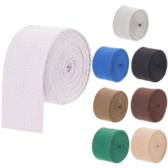 16Yards Flat Polycotton Bands for Bag Strap Making Mixed Color