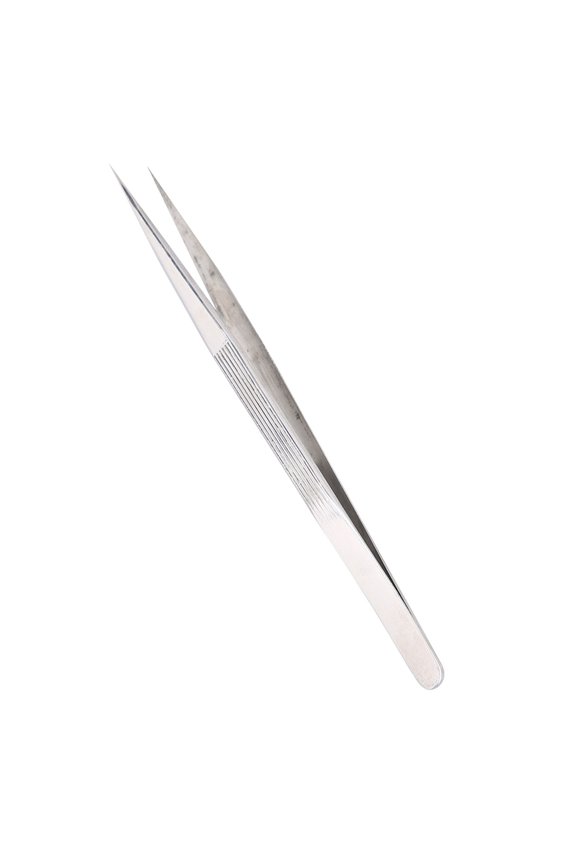 16cm Alloy Anti-Slip Tweezers for Watch Repair and Jewelry with Protective Cap