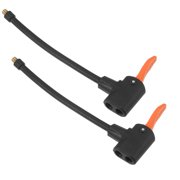 16cm Copper Rubber Tube Air Chuck Compressor Pump Extension Hose for Car Motorbike Bike Quick Connect 2pcs