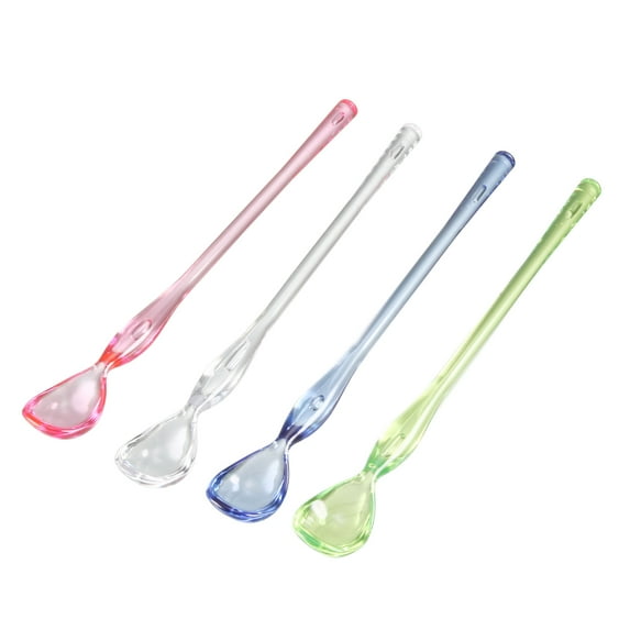 16cm Long Cooking Batter Sauce Stir Mixing Spoon Muddler Assorted Color 4pcs