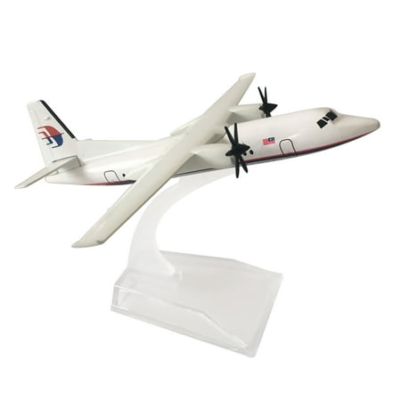 16cm Malaysia Fokker FK-50 Plane Model 1/400 Scale Alloy Aircraft Model Static Display for Collection Gifts