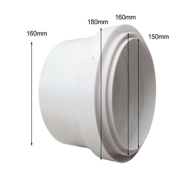 16cm PVC pipe fuel check valve with backflow and smoke prevention, engineered for plumbing and HVAC systems to minimize and prevent smoke reverse flow