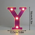 thumbnail image 1 of 16cm Purple Letter Lights DIY Luminous Number Lamp Battery 6.3in Power Plastic for Mariage Birthday Party Home Fashion Decor (Y,16cm-purple), 1 of 7