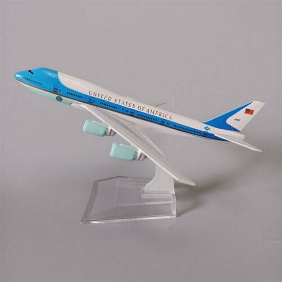 16cm USA Air Force One Boeing B747 Airlines Diecast Airplane Model Plane Alloy