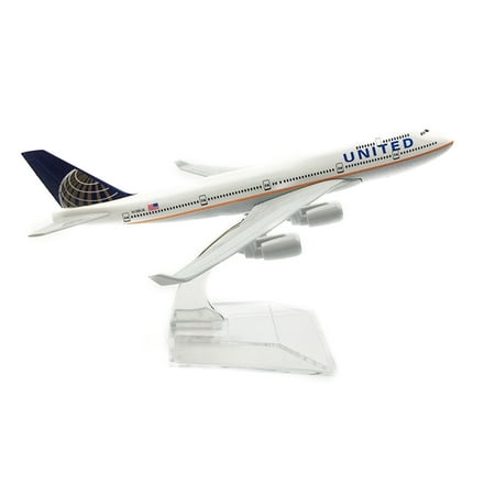 16cm United Airlines B747 Airplane Model Simulation Aircraft Model Aviation Model Aircraft Kits for Collection and Gift