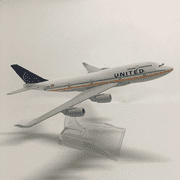 16cm United Airlines B747 Airplane Model Simulation Aircraft Model Aviation Model Aircraft Kits for Collection and Gift