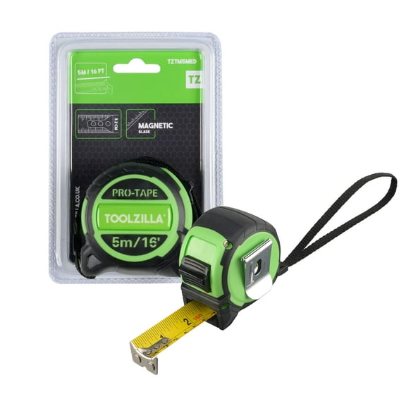 16ft (5m) Tape Measure, Retractable Measuring Tape For Diy And Worksite