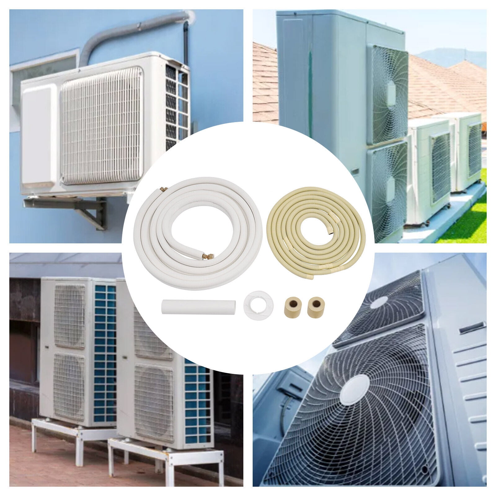 16ft Air Conditioner Copper Pipe Extension Insulated Line Set for Mini