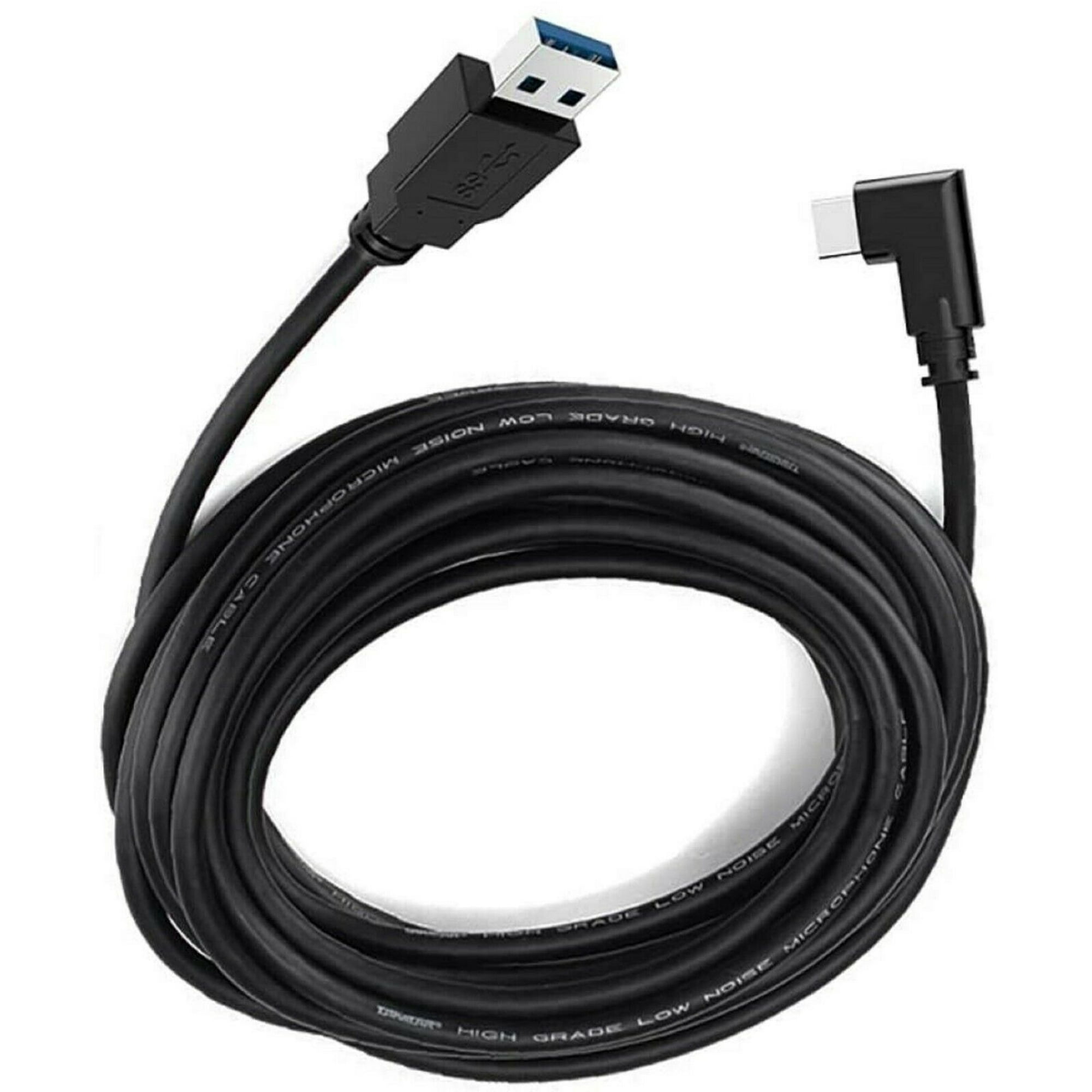 16ft Cable for Oculus Quest Link 3.2 Type-C Right Angle to USB A Charging Cable Cord 5M