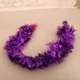 thumbnail image 1 of 16ft Glittering Christmas Garland, Vintage Style Red & Gold Tinsel Rope for Tree Decor, Mantel, Stairway and Holiday Party Decoration,Purple, 1 of 4