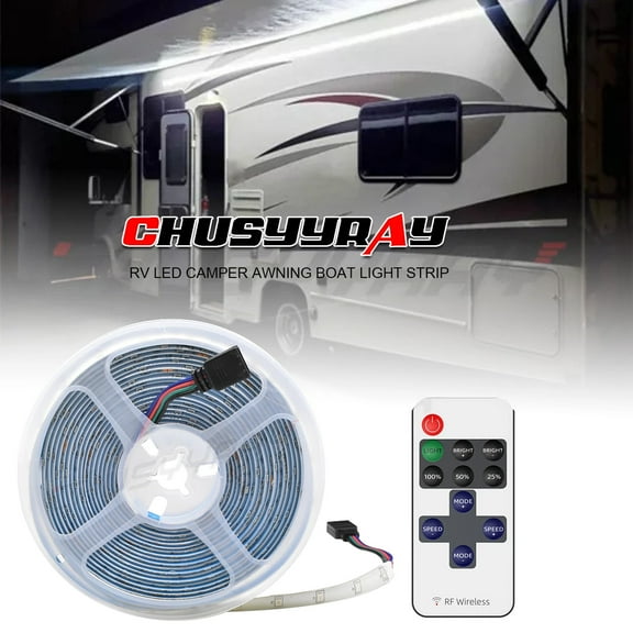 16ft LED Black Strip Light 12V Flexible Diamond White Lighting