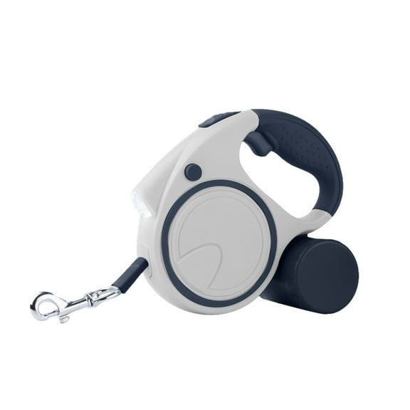 16ft Retractable Dog Leash With Light And Dog Poop Bag Dispenser Retractable Dog Leash Training Walking Leash Upgraded Locking System Non Handle