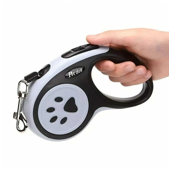 16ft Retractable Dog Leash for Small/Medium Pets Nylon One-Button Control Durable & Lightweight Easy Use