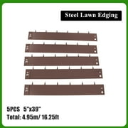 16ft Steel Landscape Edging Border Edge Backyard Barrier 5 in H