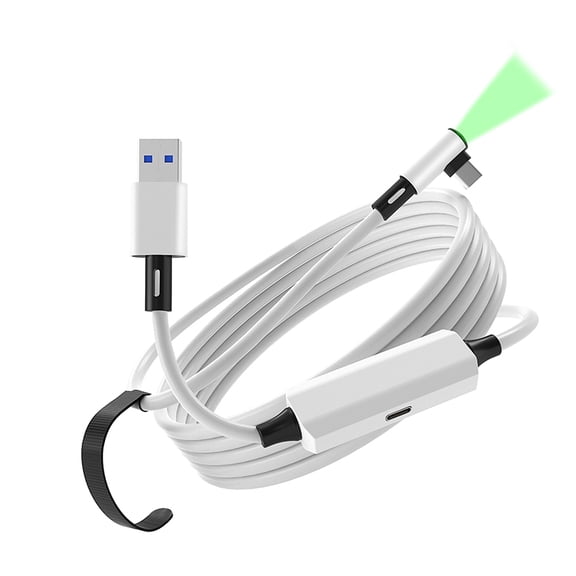 16ft VR Link Cable for Meta Quest 3S / 3 / 2 Accessories, USB 3.0 5Gbps, Charging Port