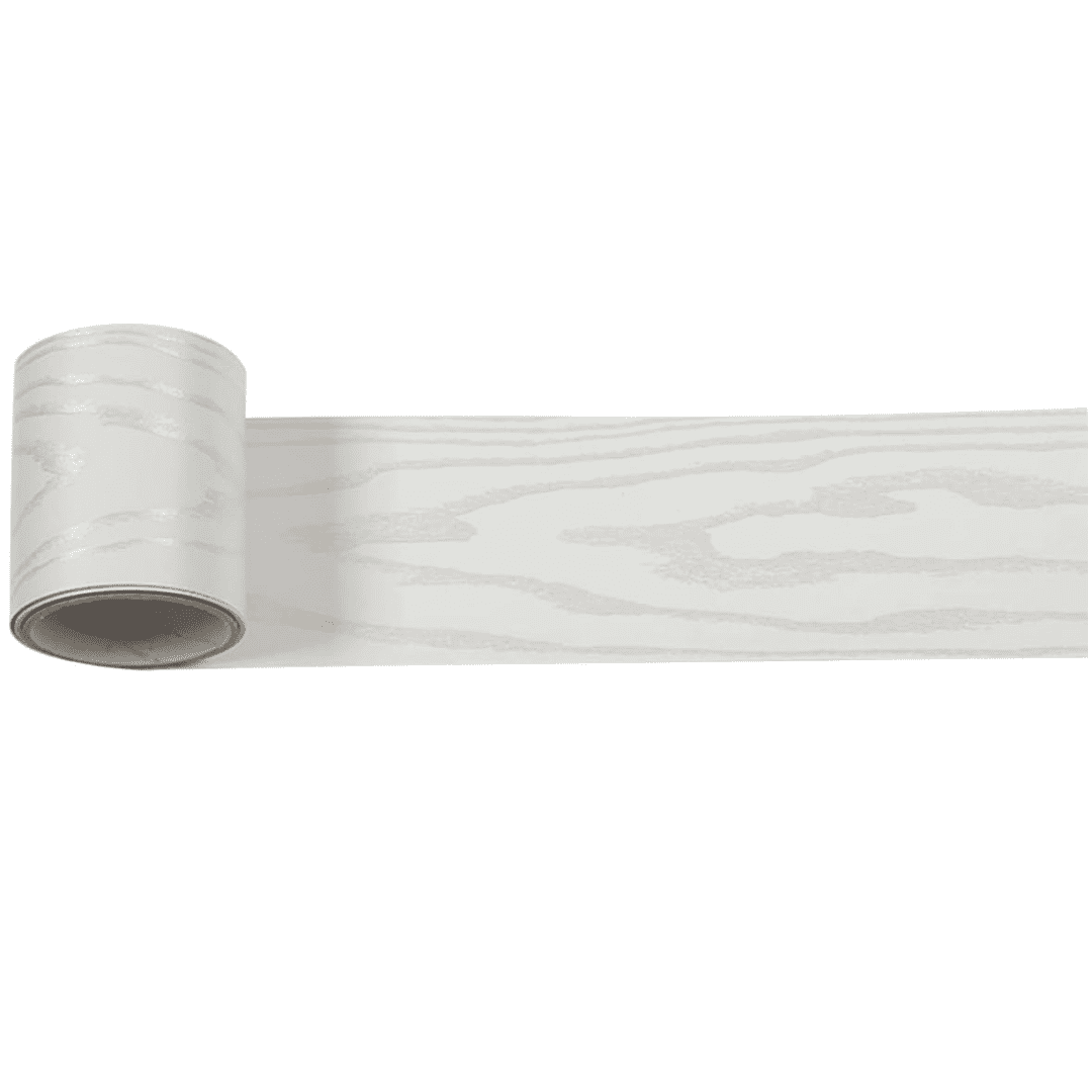 16ft x 3in Silver White Wood Wallpaper Border Wall Border Textured Wood ...
