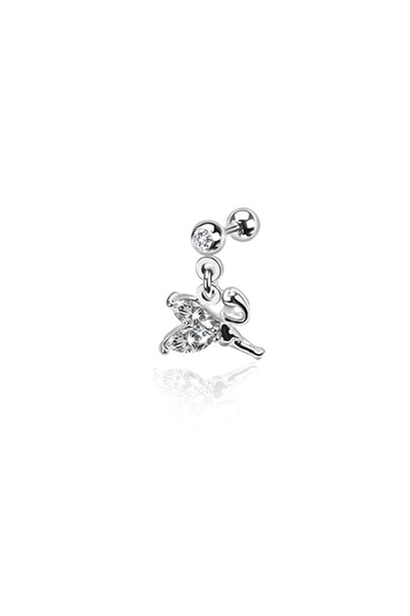 16ga Weeping Fairy Cartilage Rook Tragus Helix Stud - 3 Color Options