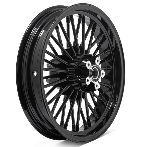 16in. Fat Spoke Rear Wheel Rim 16 x 3 for Harley Touring Road King 2000-2007 FLHTC Electra Glide Road Glide Dyna Super Glide Low Rider 2000-2005 00 01 02 03 Fat Boy Heritage Softail Springer Classic