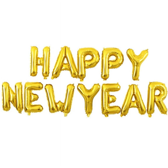 16in HAPPY NEW YEAR Backdrop Balloon Banners Decorations