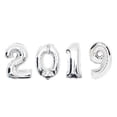thumbnail image 1 of 16in Happy 2019 Number Foil Balloons New Year Banner Festival Party Decor(Silver), 1 of 1
