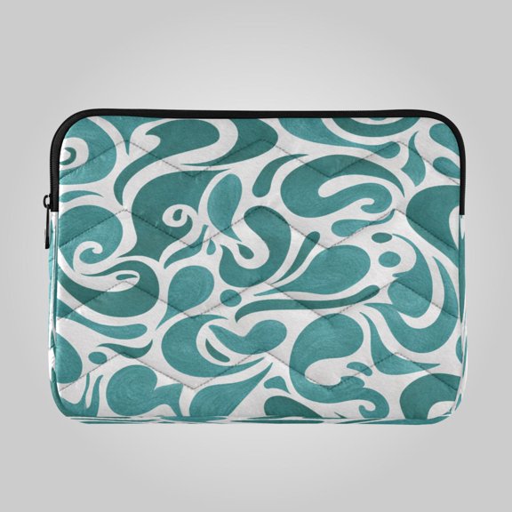 16in Laptop Bag Briefcases Computer Inner Bags Computer Bags Laptop Sleeves Work Travel School Bag Cool Tone Fluid Art Print