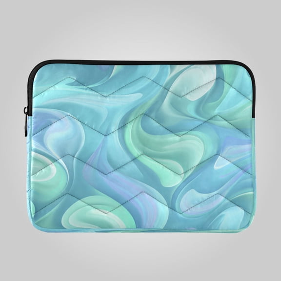 16in Laptop Bag Briefcases Computer Inner Bags Computer Bags Laptop Sleeves Work Travel School Bag Cool Tone Marble Swirl