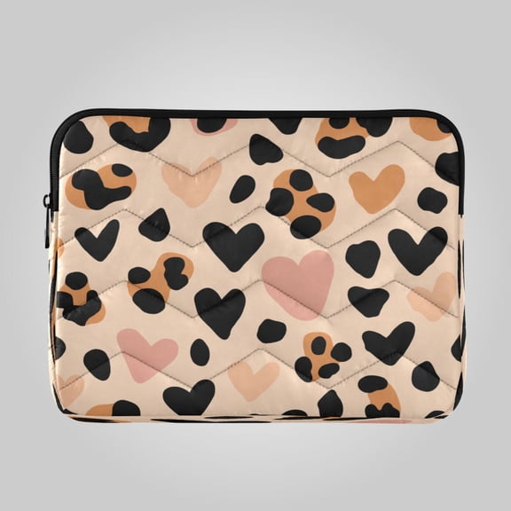 16in Laptop Bag Briefcases Computer Inner Bags Computer Bags Laptop Sleeves Work Travel School Bag Wild Heart Leopard