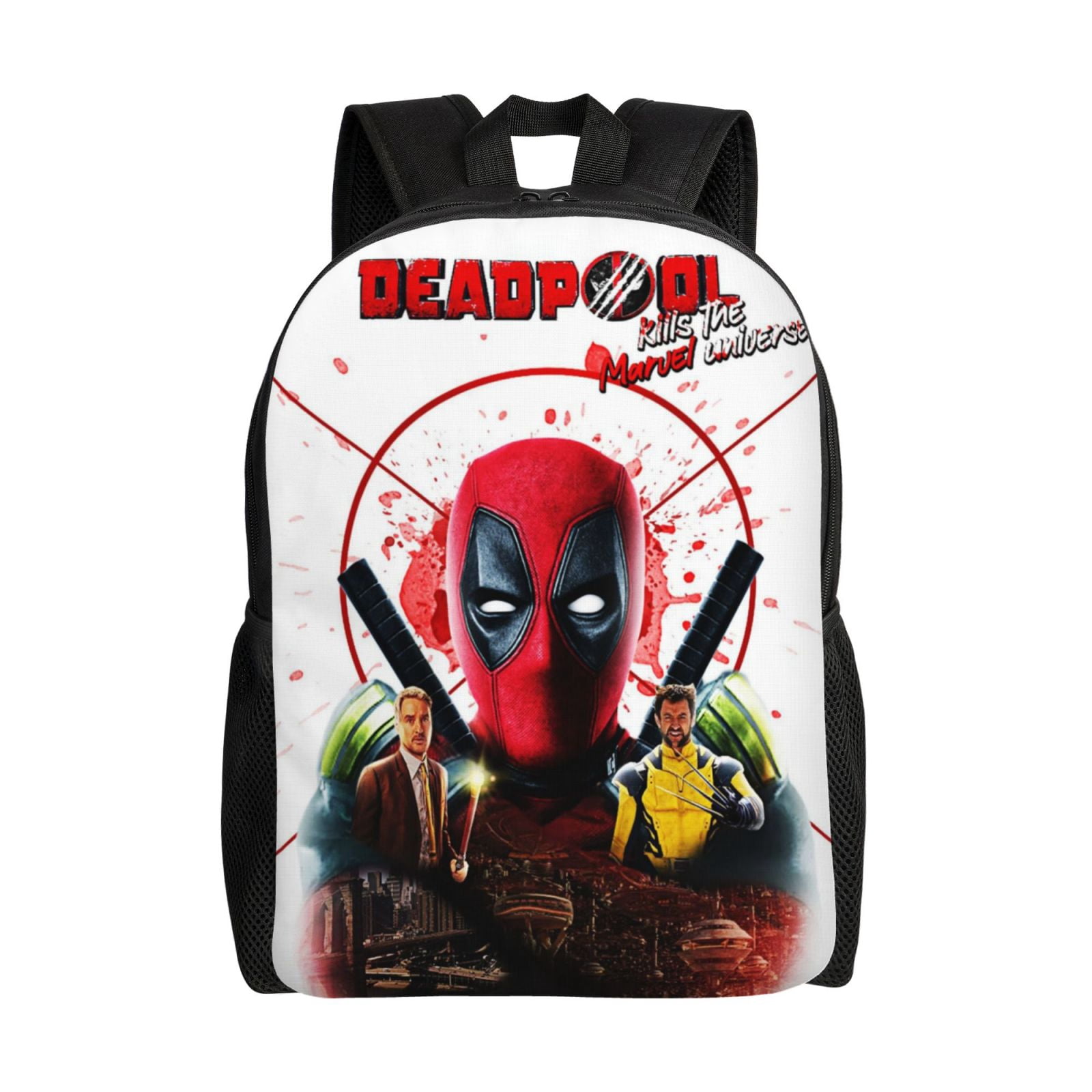 16in Deadpool Backpacks Cartoon Laptop Bags Lightweight Durable ...