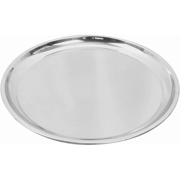 16in Stainless Steel Drip Pan for Large & X-Large Kamado Grills, Pizza Tray for Turkey Baking and Roasting Chicken