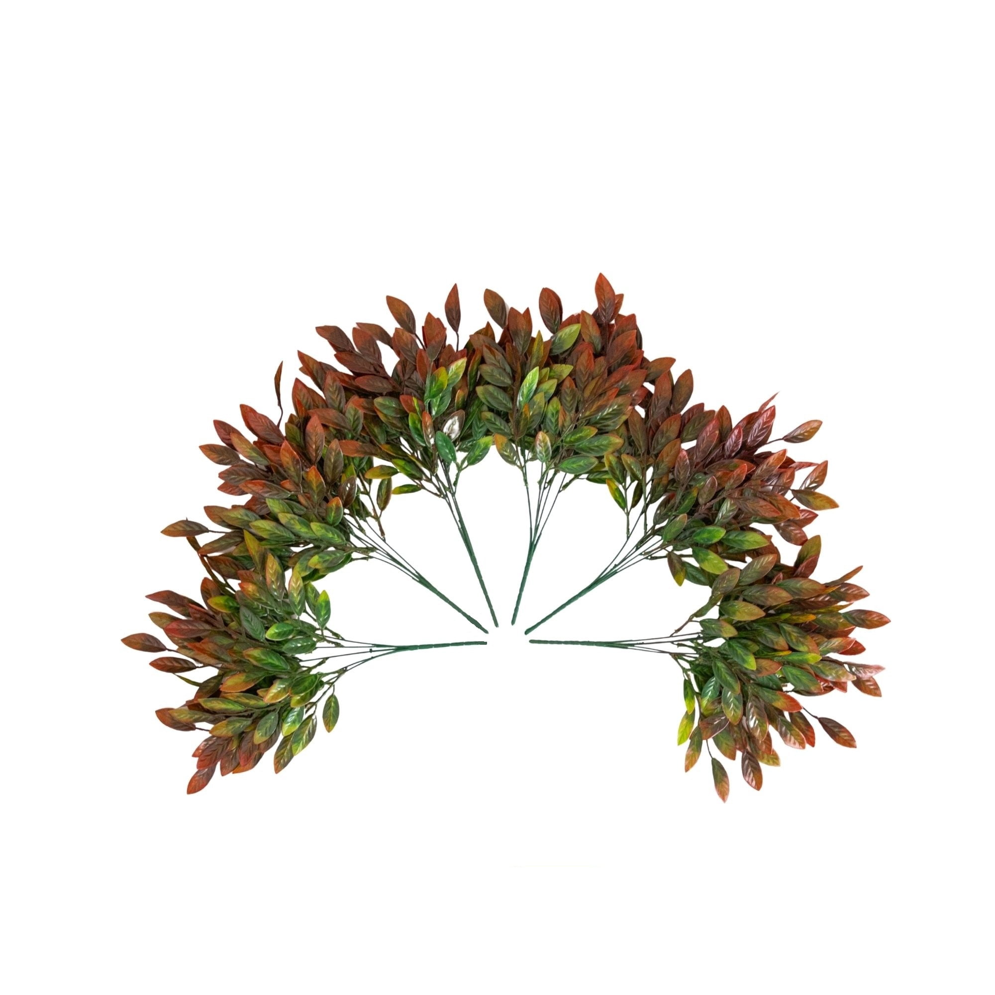 16in. UV Resistant Artificial Ruscus Bush (Indoor/Outdoor) - Set of 6