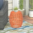 thumbnail image 1 of 16in Wicker Outdoor Side Table - Orange, 1 of 5