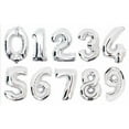 thumbnail image 1 of 16inch Foil Number Balloons Happy Birthday Party Ballon Gold / Silver / Rose Gold Decor, 1 of 1