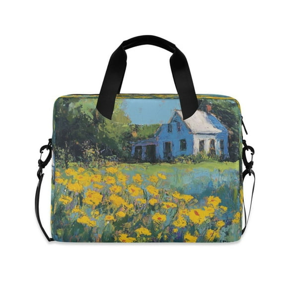 16inch Laptop Briefcase, Business Laptop Bag with Detachable Strap & Padded Compartment, Water-Resistant PolyesterAn Oil Painting
