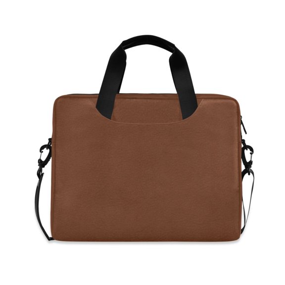 16inch Laptop Briefcase, Business Laptop Bag with Detachable Strap & Padded Compartment, Water-Resistant PolyesterBrown