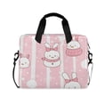 thumbnail image 1 of 16inch Laptop Briefcase, Business Laptop Bag with Detachable Strap & Padded Compartment, Water-Resistant Polyester，Snowman, 1 of 8