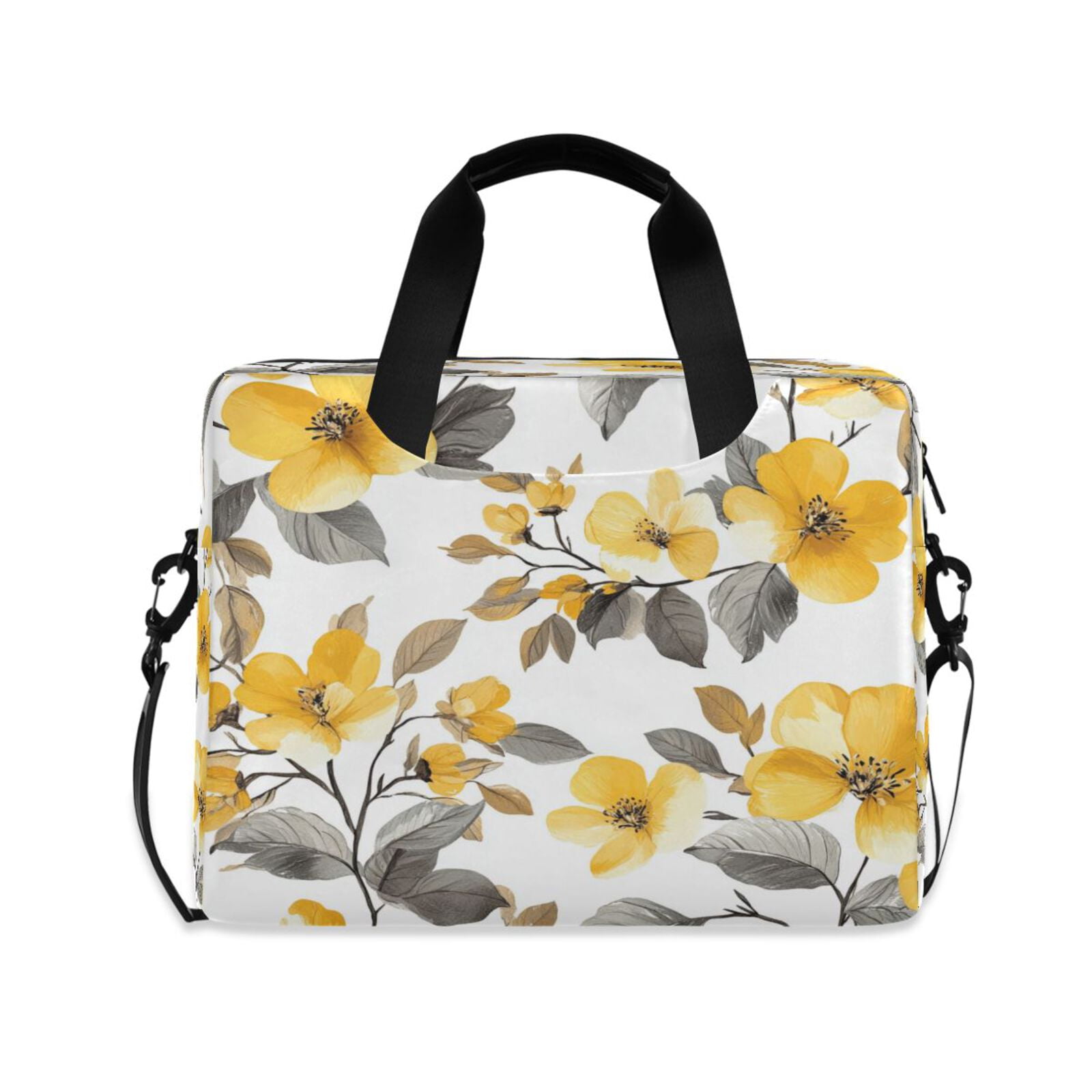 Polyester Briefcase 16inch Laptop Briefcase, Business Laptop Bag with Detachable Strap ...