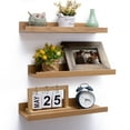16inch Picture Ledge Shelf, Floating Shelves Wall Mounted Set of 3