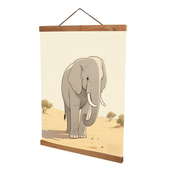 16inch Wide Natural Teak Wood Magnetic Poster Frame - Fits 16x24/16x22/16x20 Artwork (Photos/Prints/Canvas/Maps/Certificates) - Ready to Hang, Wall Decor, Home Office Decor, Gift for Artists