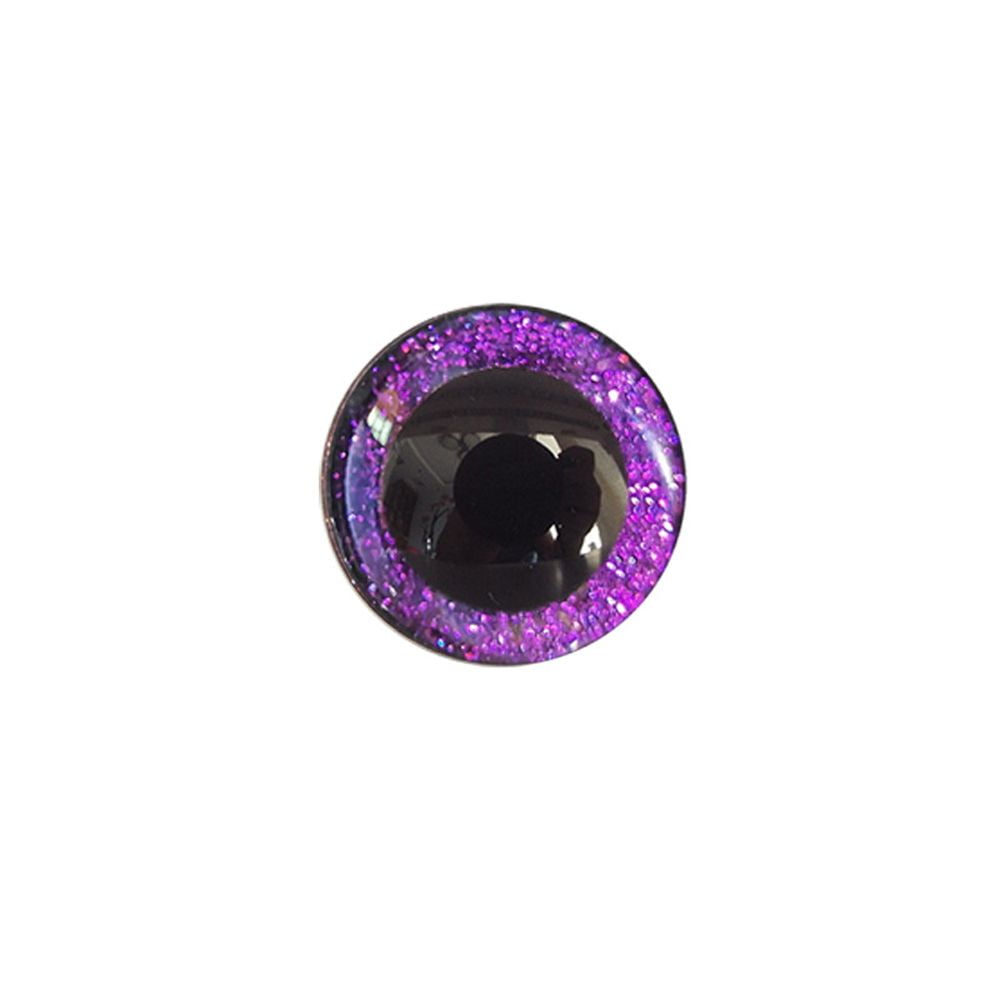 10pcs 14mm 16mm 18mm 23mm 28mm Round Cartoon glitter toy safety eyes doll  pupil eyes with washer for handpaint eyes ---T10