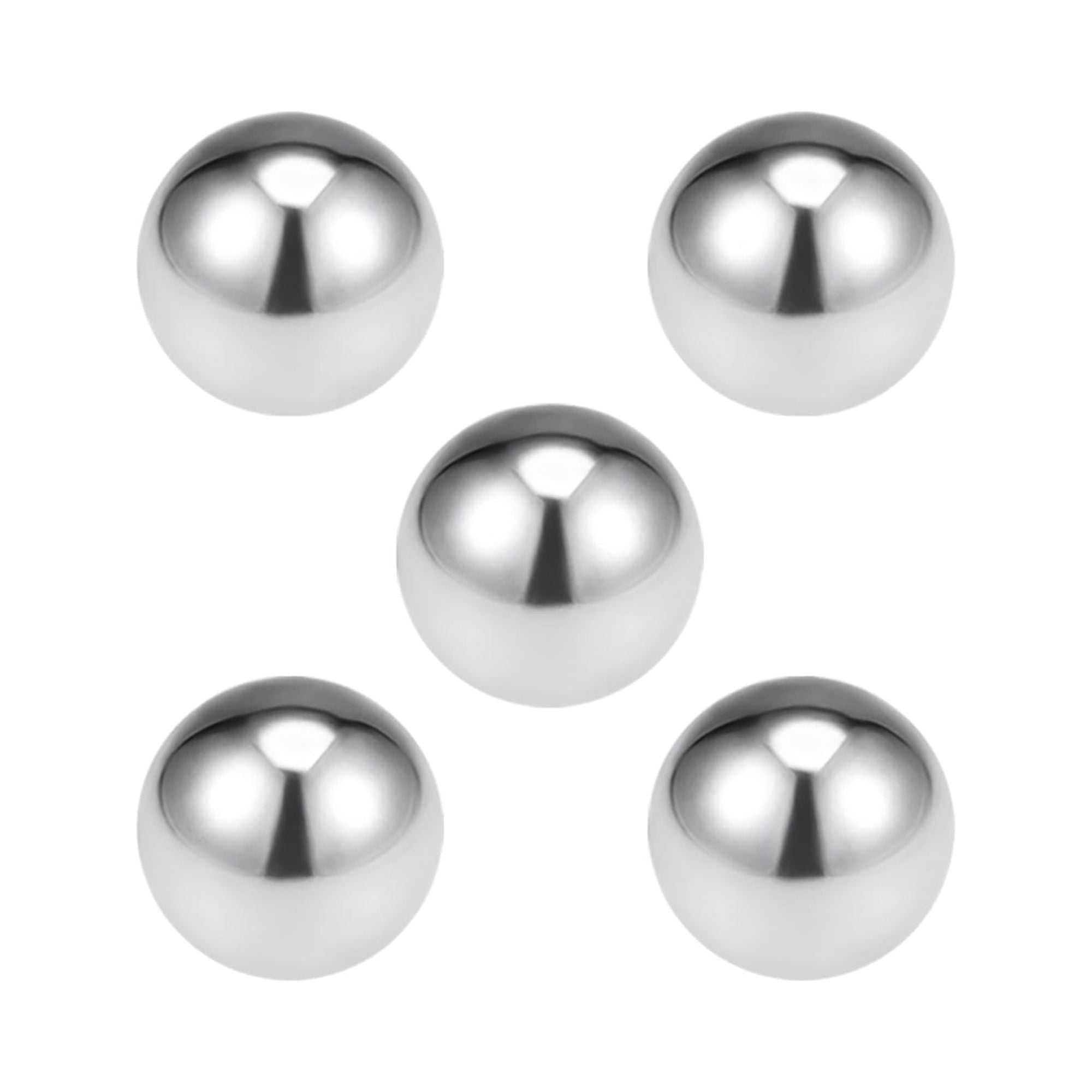 16mm Bearing Balls, 304 Stainless Steel G100 Precision Balls 5 Pack