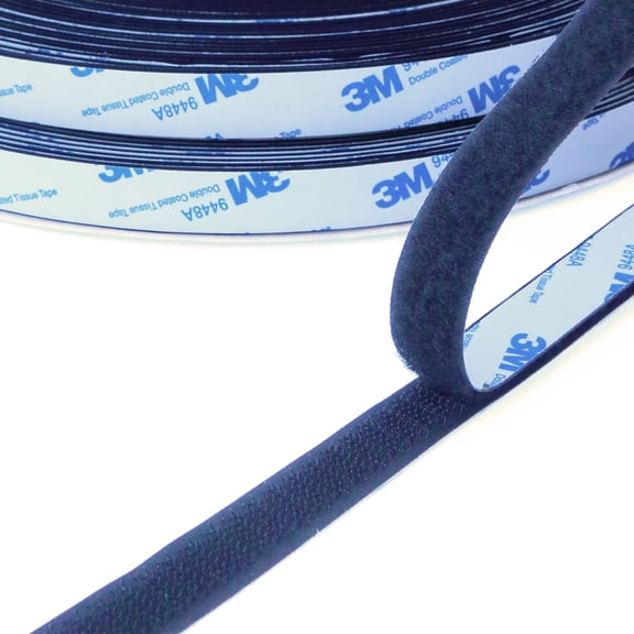 16mm Black Sticky Back Hook and Loop - The Ultimate No-Residue Fastening Tape for Small Items